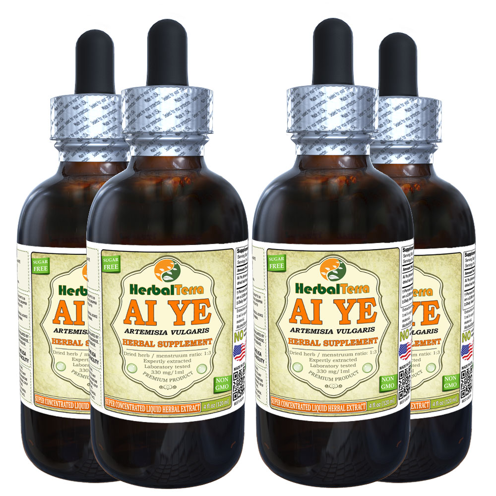 Ai Ye, Mugwort (Artemisia Vulgaris) Tincture, Dried Leaf Liquid Extract
