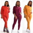 thumbnail image 3 of Ropa sexy y caliente para mujer, pantalones deportivos de manga larga de color sólido populares para otoño e invierno, 3 of 5