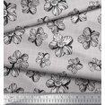thumbnail image 2 of Soimoi Poly Georgette Fabric Check & Floral Artistic Fabric Prints by Yard 52 Inch Wide, 2 of 3