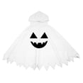 thumbnail image 6 of KHONTS Ghost Face Poncho for Toddler Kids Hooded Cloak Halloween Performance Clothes Spooky Capes 23-White L, 6 of 7
