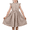 Beige, variant on Sunny Fashion Girls Dress Coffee Solid Lace Trim Cap Sleeve Daily Student Party Cotton 6 Years