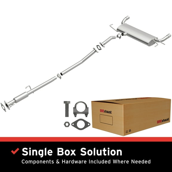 BRExhaust OE Replacement Exhaust System Kit 106-0660: Compatible with 2005-2008 Hyundai Tucson 2.7L, 2005-2010 Kia Sportage 2.7L