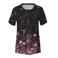 thumbnail image 4 of SMihono Hauts pour Femmes Été Mode Décontractée Femme Blouse à Col Rond Imprimée Manches Courtes T-Shirt Été Hauts T-Shirt Oversize pour Femmes, 4 of 4