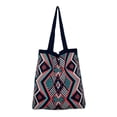 thumbnail image 1 of Bolsos de para mujer Bolsillos de Bolso de mensajero Monedero Bolso de viaje Bolso de cubo Bolso de mano Bolso de hombro de punto , Azul Yinane Bolso monedero, 1 of 2