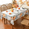 thumbnail image 4 of Fall Tablecloth, Fall Decorations for Home Waterproof Pumpkin Decor Fall Decor Seasonal Thanksgiving Holiday Decor Scallop Edge Table Cover Party Dining Table Decorations 60 x 104 Inch, 4 of 7