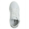 thumbnail image 6 of Kensie Girl Casual Sneakers (Little Kid sizes) - White Silver, 4, 6 of 7
