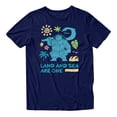thumbnail image 2 of Disney Moana Land And Sea Are One Maui Men's T Shirt (Navy, S-XXXL), 2 of 4