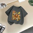thumbnail image 4 of CAUYDY Kids Girls Halloween T-Shirts Tee, Short Sleeve Cute Pumpkin Ghost Daisy Print Crew Neck Fall Casual Tops for Kids Sizes 2-3 Years, 4 of 5
