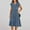 Blue summer dresses, variant on Summer Dresses Womens Summer Dresses Sleeveless V-Neck Solid Mid-Length Sundresses For Women 2025 Simple for Festival Women Dresses