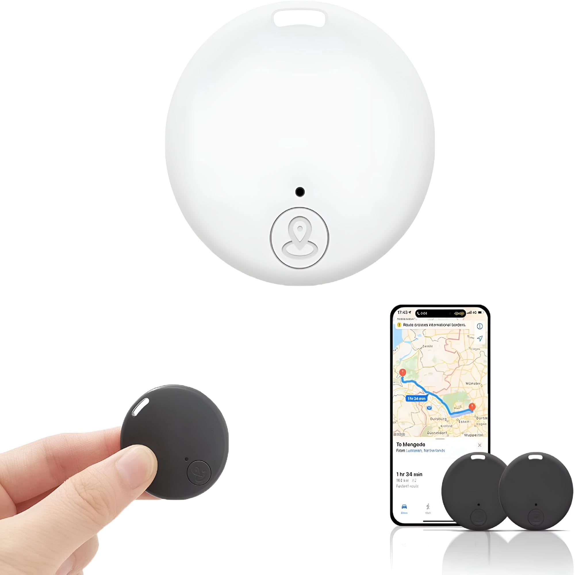 GJX 2026 New Gps Tracker,Safe Sync Gps Tracker,Gps Anti-Lost Tracker,Mini Magnetic Gps Tracker for Vehicle,Pet,Luggage,Kids,Personal Items,Outdoor Activities