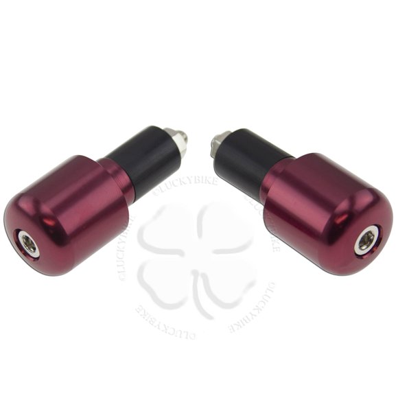 Red Handle Bar End CNC Slugger Weight Slider Hollow 7/8 Bars 6mm Slug