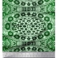 thumbnail image 1 of Soimoi Silk Fabric Mandala Kaleidoscope Print Fabric by The Yard 42 Inch Wide, 1 of 1