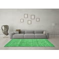 thumbnail image 3 of Ahgly Company Indoor Round Abstract Green Modern Area Rugs, 7' Round, 3 of 4