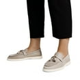 thumbnail image 6 of Women's Slip-On Loafers with Tassel Detail 0.8" Low Heel Comfortable Work Shoes for Women, 6 of 7