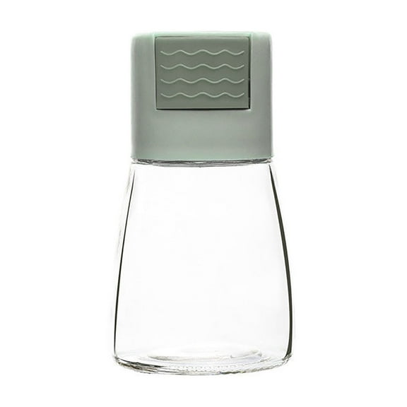 Push-Type Seasoning Dispenser 180ml Salt Pepper Shaker Quantitative Control Kitchen Condiment Jar With Glass Bottle