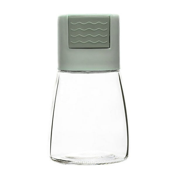 Fiudx Condimentador Cuantitativo, Control de Botón para Una Dispensación Precisa, Gran Capacidad de 180 Ml, Fácil de Llenar y Limpiar, Almacenamiento de Especias para Cocina y Barbacoa, Apto para Per