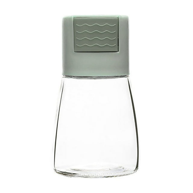 Chmadoxn Pepper Shakers Quantitative Push Type Conical Condiment Bottle Kitchen Solid Control Seasoning Bottle With Lid Kitchen Condiment Jar Dispenser Bottle Quantitative Salt Shaker