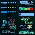 thumbnail image 1 of Smart Bluetooth-Controlled LED Flexible Truck Decal with App Connectivity, Factory-Made Durable 92x374mm (16x64) Car Sticker Featuring Eye-Catching White & Blue Illumination for Custom Vehicle, 1 of 5