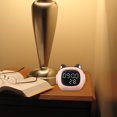 thumbnail image 3 of Reloj despertador inteligente Pequeño reloj despertador intnte de repetición Luz para decoración de de escritorio para -, 3 of 8