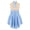 Grey Blue, variant on CHICTRY Kids Girls Floral Figure Skating Dress Rhinestones Mesh Splice Ballet Tutu Dress