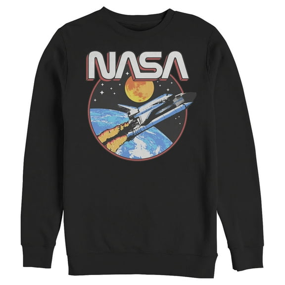 Men's NASA Shuttle Journey Sweatshirt Black 2X Large