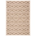 thumbnail image 2 of Safavieh Courtyard Thurstan Geometric Indoor/Outdoor Area Rug, Mocha/Beige, 5'3" x 7'7", 2 of 9
