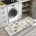thumbnail image 3 of Brown Mushroom Flower Light Pattern Kitchen Rug Mat,Kitchen Runner Rugs Non Skid Washable,Decorative Kitchen Floor Mats for Kitchen,Sink,Laundry,17"x47.2", 3 of 7