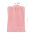thumbnail image 2 of Embroidered Cotton Hand Towel | Absorbent Soft Fabric | Leaf Design with Letters | Skin-Friendly & Durable | Ideal for Bathroom & Home Use | 1 Piece, 2 of 6