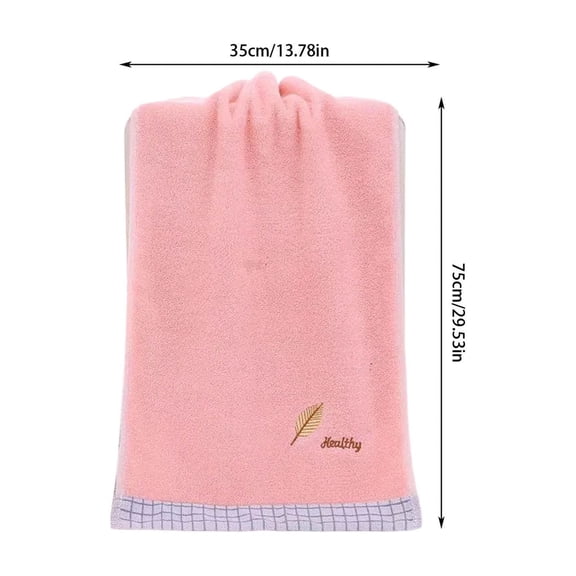 Mlkoz Towels for Bathroom, Towel Leaves Embroidered With Letters Absorbent For The Home Home Partner Face Hand Towel, Birthday Gifts