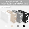 thumbnail image 4 of Organizer Bed Sheet Organizer Foldable Closet Storage Box with Handle Large-Capacity Organizers for Bedding, Clothes, Blankets, 4 of 7