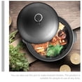 thumbnail image 1 of PENIKOKO 1Pcs Casserole Pot with Lid Yellow Iron Non-stick Casserole for Cooking, 1 of 8