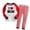 HE-White, variante sur WEAIXIMIUNG Ensemble 2 Pcs pour Tout-Petits Garçons, Hauts à Manches Longues avec Imprimés de Dinosaures Dessin Animé et Pantalons, 5-6 Ans