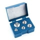 thumbnail image 5 of Juego de pesas de calibración, 5 piezas/6 piezas/7 piezas/juego Kit de pesas de calibración Kit de pesas precisas Herramienta de medición manual Funcionalidad de alta precisión Jadeshay A, 5 of 8
