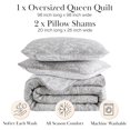 thumbnail image 4 of Winter Brush Print Soft & Supreme Quality Reversible Lightweight Quilt Set, 4 of 8