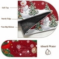thumbnail image 6 of Round Area Rugs Collection 4 Ft, Christmas Red Non-Slip Residential Carpet, Snowman Xmas Pine Branch Cardinal Bird Snowflake Indoor Crawling Mats Runner Rugs for Living Room/Dining Room/Bedroom, 6 of 8