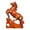 Orange, variant on Solid Ebony Wood Horse Ornament - Hand-Carved "Horse to Success" Figurine for Living Room Shelves, Office Desks, Mantelpieces & Bookcases, Wooden Home Decor Craft for Good Luck & Prosperity, 1pc