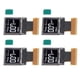 thumbnail image 1 of 28PIN LCD Display Screen Glass Free Construction Clear White Displaying 4Pcs Organic Light Emitting Diode LCD Display Self Illuminated 066in for Maintenance, 1 of 7