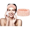 thumbnail image 1 of Spa Facial Headband for Makeup and Washing Face Coral Fleece Elastic Headband Yoga Sports Shower Facial Terry Cloth Hairband Makeup Headband for Girls and Women, 1 of 7