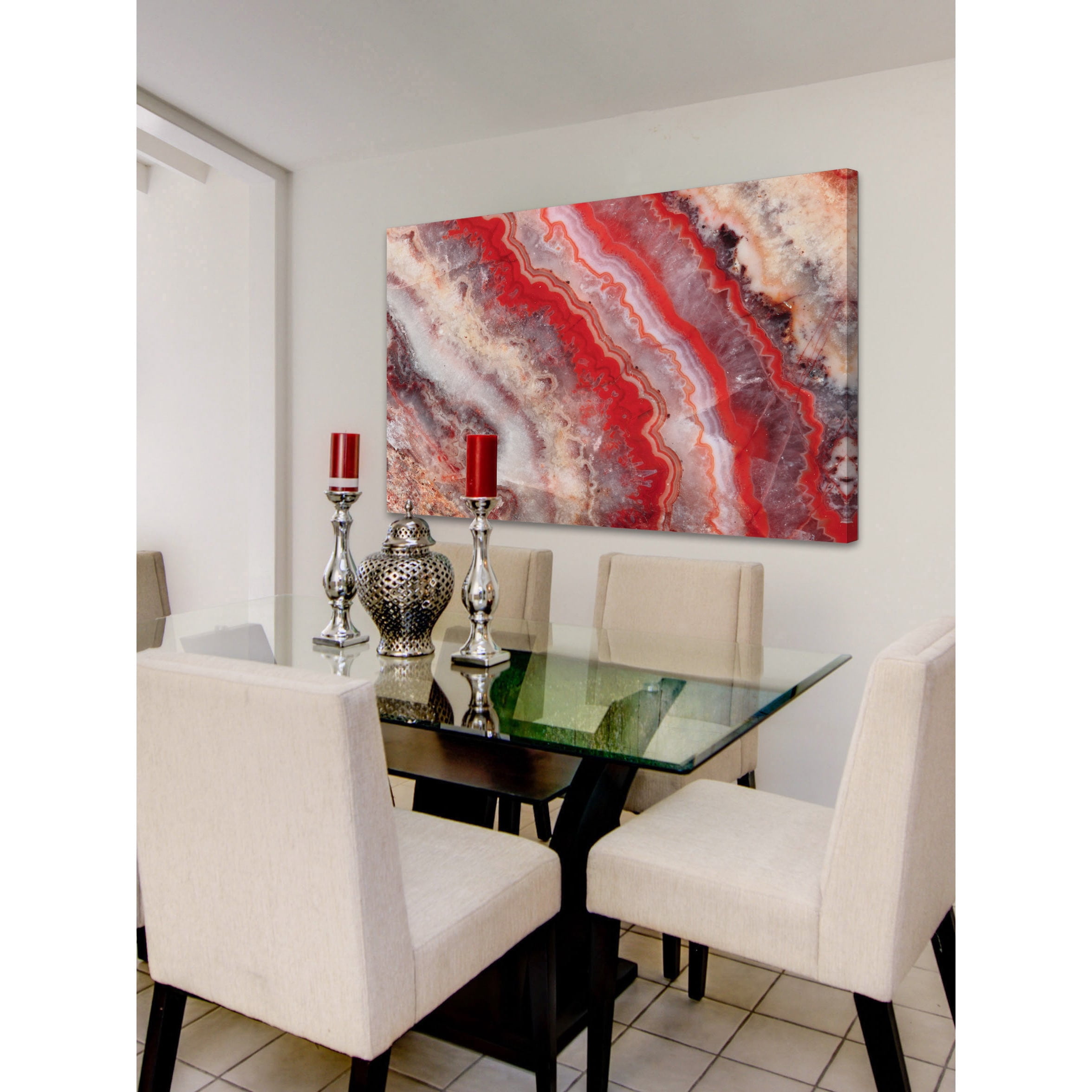 Marmont Hill "Red Rhodochrosite" Painting Print on Wrapped Canvas