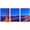 WHITE, variant on wall26 Framed Canvas Print Wall Art Set Neon Vibrant San Francisco Golden Gate Bridge Nature Cityscape Photography Realism Landscape Colorful for Living Room, Bedroom, Office - 16"x24"x3 Na