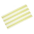 thumbnail image 2 of Bande de Reliure, Plastique PP 10 Pcs Peigne de Reliure Résistant à l'Usure 65 Feuilles Tenable pour Bureau Jaune, 2 of 8