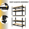 thumbnail image 6 of TrumanPick 72"H Garage Shelving Unit Heavy Duty 1500LBS 5 Tier Storage Shelves Adjustable Shelf Rack for Garage Pantry Closet 36"W x 12"D x 72"H, 6 of 9