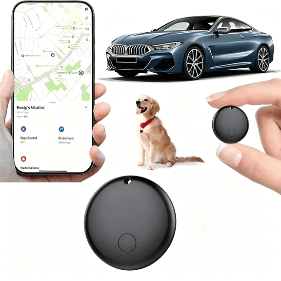 GJX Mini Gps Tracker for Vehicles,Hidden Tracking Device for Vehicles,Car Tracker No Subscription Work with Find My,Vehicle Tracker with Audio for Kids,Dogs,Key,Luggage,Bag