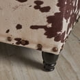 thumbnail image 3 of Tia Velvet Storage Ottoman, Milk Cow, 3 of 5