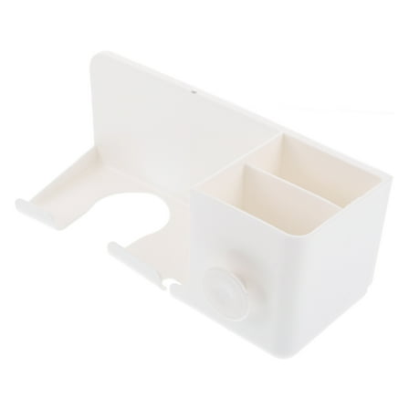 WHAMVOX WORGEOUS Curling Iron Holder Wall Mount Bathroom Hair Tool Organizer 1 Set White
