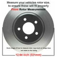 thumbnail image 3 of Detroit Axle - 8pc Brake Kit for 2013-2019 Cadillac ATS, Drilled and Slotted Disc Brake Rotors Ceramic Brakes Pads 2014 2015 2016 2017 2018 Replacement: 12.64" inch Front and 12.40" inch Rear Rotor, 3 of 8