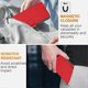 thumbnail image 3 of For iPhone 17 Pro Leather Case Solid Color Phone Cover with Wallet - Orange, 3 of 5