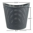 thumbnail image 3 of 6-Pack Large Storage Basket, 30 L Plastic Laundry Hamper/Laundry Basket, Gray, 3 of 7