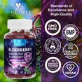 thumbnail image 5 of Elderberry Gummies - 3X Strength Black Elderberry Immune Support Gummy with Vitamin C, D3 and Zinc for Kids & Adults, Immune Health Support Supplement Gummy, Black Elder Berry Vitamins - 60 Gummies, 5 of 10