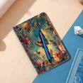 thumbnail image 5 of Spiral Notebook,Double-Wire Spiral College Lined Journal Notebook for Study and Notes,100 Pages,5.71x 8.26 in - Colorful Butterfly amidst a Floral Tapestry, 5 of 7